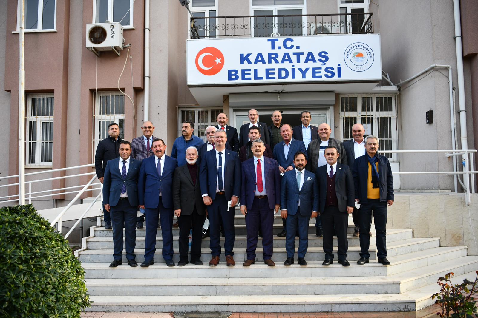 Belediye Başkanlarından Karataş Ziyareti 