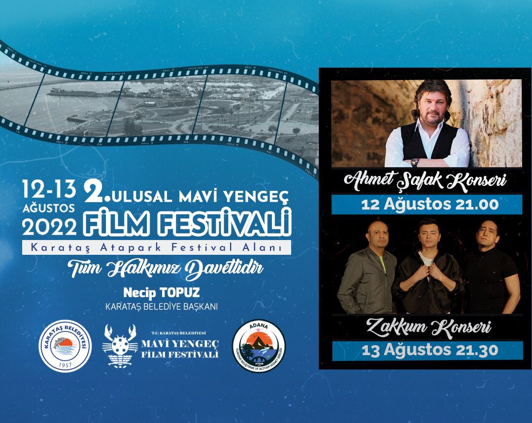 2. Mavi Yengeç Film Festivali 12-13 Ağustosta gerçekleştirilecek. 